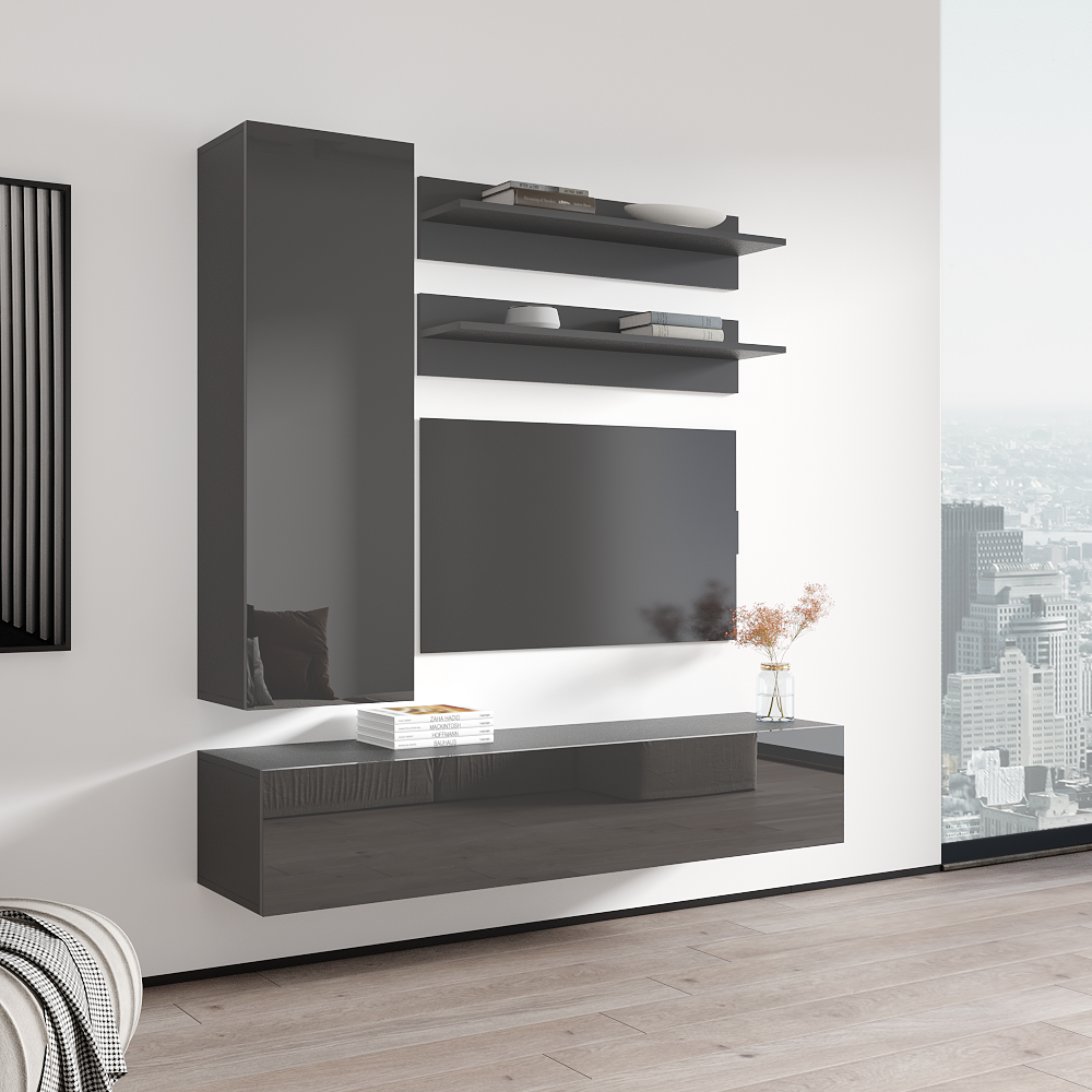 Fly H 30TV Floating Entertainment Center - Meble Furniture