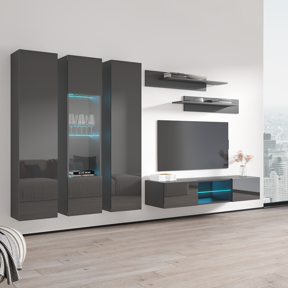 Fly C 33TV Floating Entertainment Center - Meble Furniture