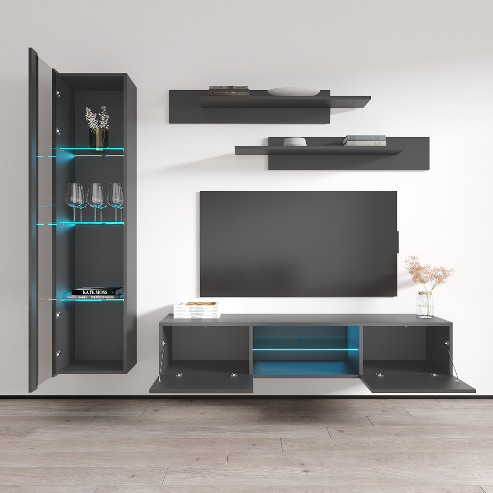 Fly G 33TV Floating Entertainment Center - Meble Furniture