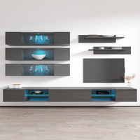 Fly J 33TV Floating Entertainment Center, Gray, photo 11 of 15