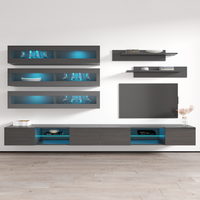 Fly J 33TV Floating Entertainment Center, Gray, photo 6 of 15