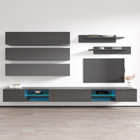 Fly J 33TV Floating Entertainment Center, Gray, photo 1 of 15