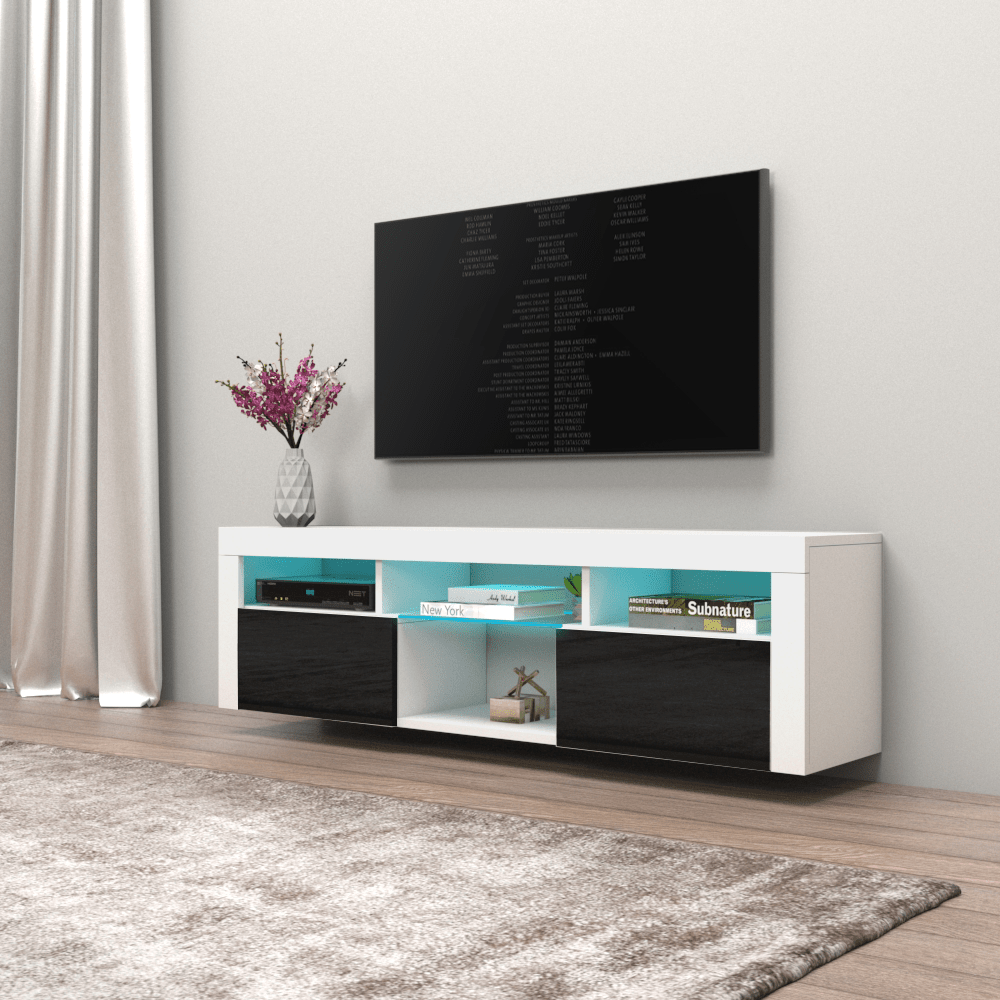 Bari 160 Wall Mounted Floating 63" TV Stand - Meble Furniture