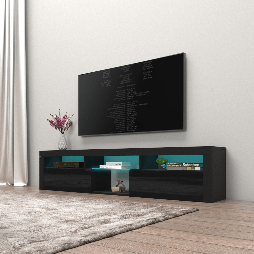 Bari 200 Wall Mounted Floating 79" TV Stand - Meble Furniture