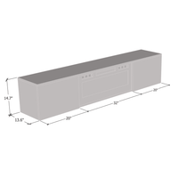 Cali EF Wall Mounted Electric Fireplace 72" TV Stand - Meble Furniture