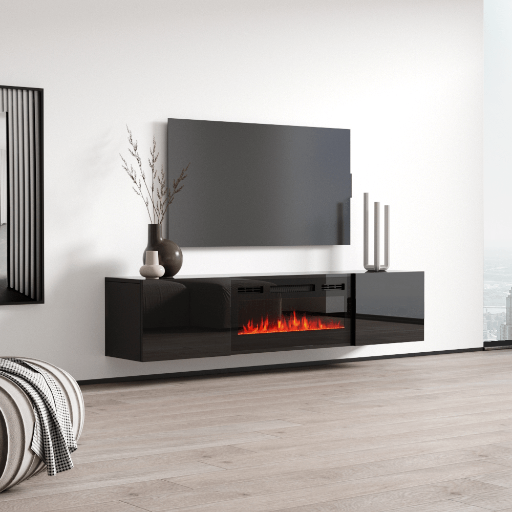 Cali EF Wall Mounted Electric Fireplace 72" TV Stand - Meble Furniture