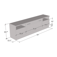 Duke 01 WH-EF Fireplace TV Stand - Meble Furniture