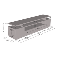 Eva 77" TV Stand - Meble Furniture