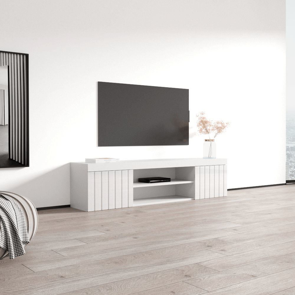 Knoxville Floating TV Stand, White, photo 7 of 9