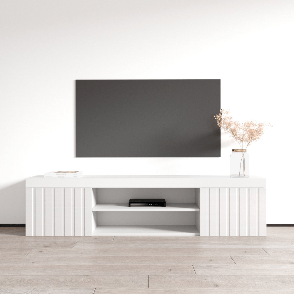 Knoxville Floating TV Stand, White, photo 5 of 9