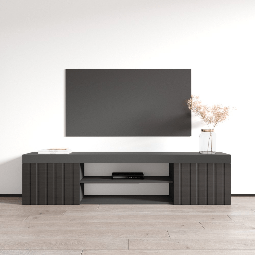 Knoxville Floating TV Stand, Black, photo 5 of 10