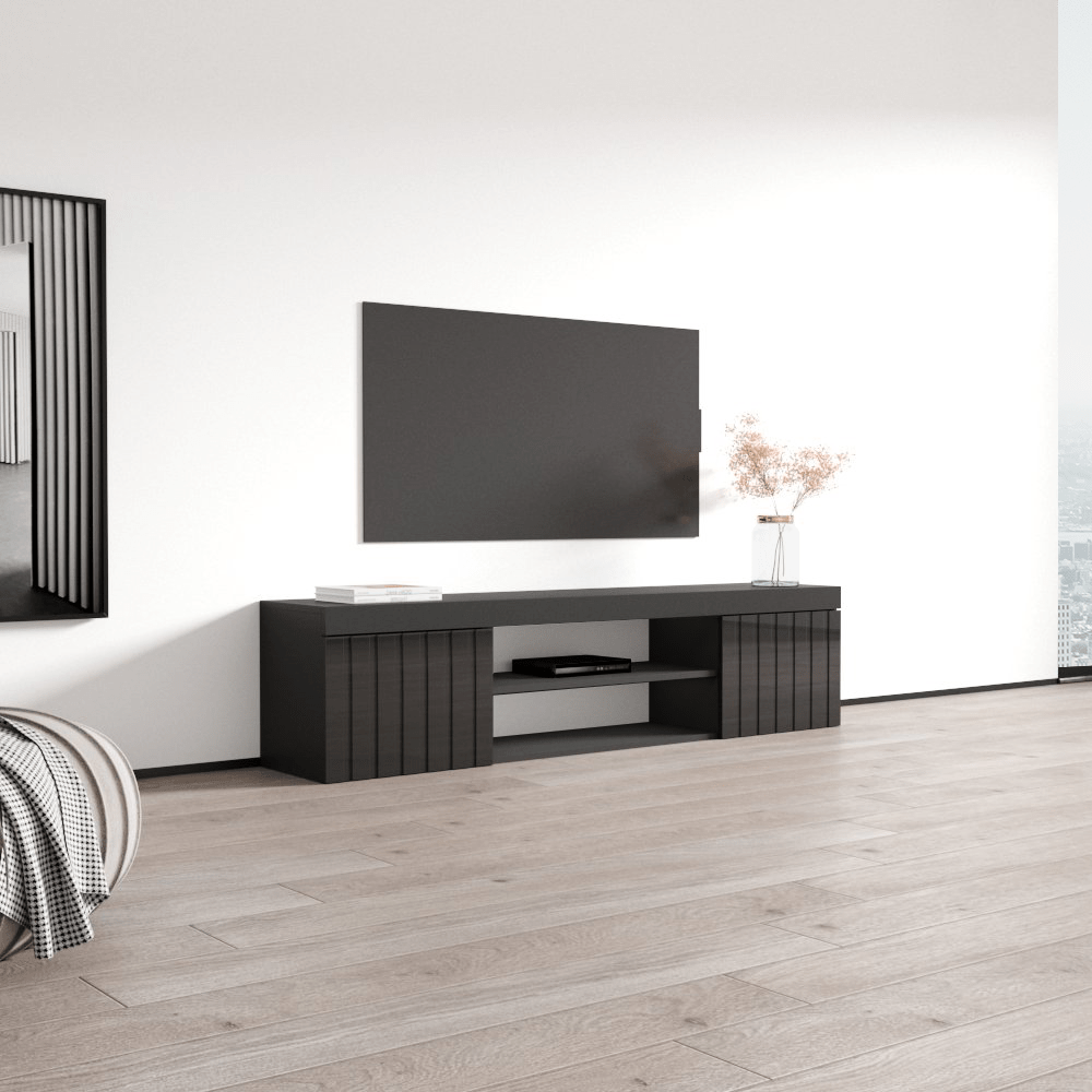 Knoxville Floating TV Stand, Black, photo 7 of 10