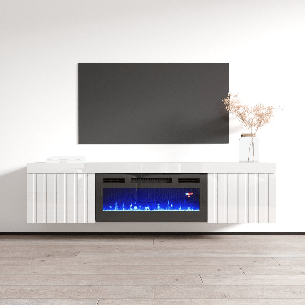 Knoxville BL-EF Electric Fireplace 71" TV Stand - Meble Furniture