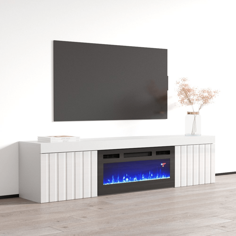 Knoxville BL-EF Electric Fireplace 71" TV Stand - Meble Furniture