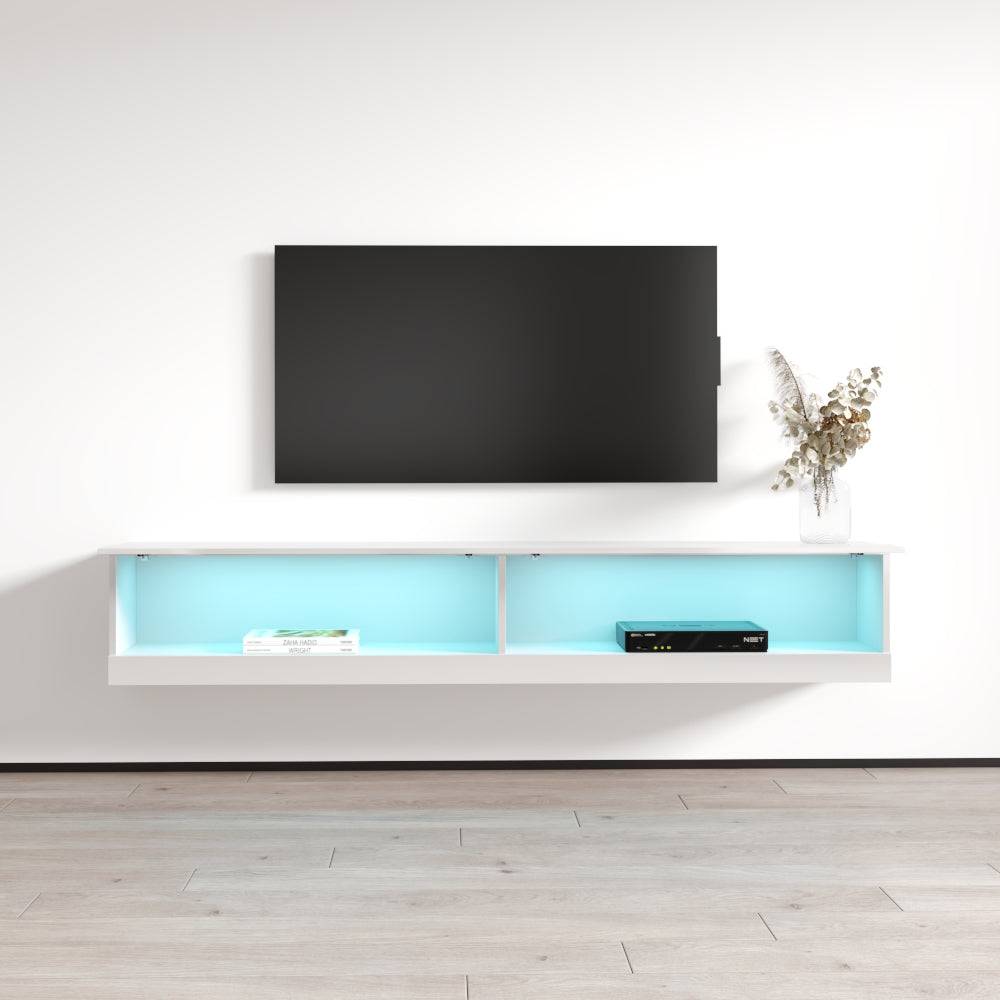 Vigo Wall Mounted Floating 71" TV Stand - Meble Furniture