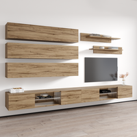 Fly J 33TV Floating Entertainment Center, Oak, photo 2 of 15