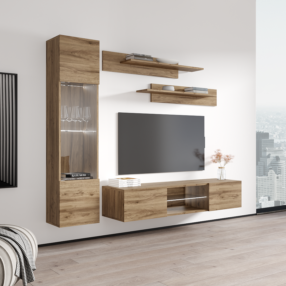 Fly G 33TV Floating Entertainment Center - Meble Furniture