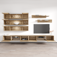 Fly J 33TV Floating Entertainment Center, Oak, photo 14 of 15