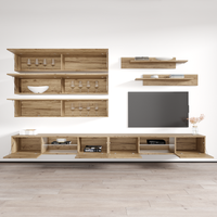 Fly J 33TV Floating Entertainment Center, Oak, photo 4 of 15