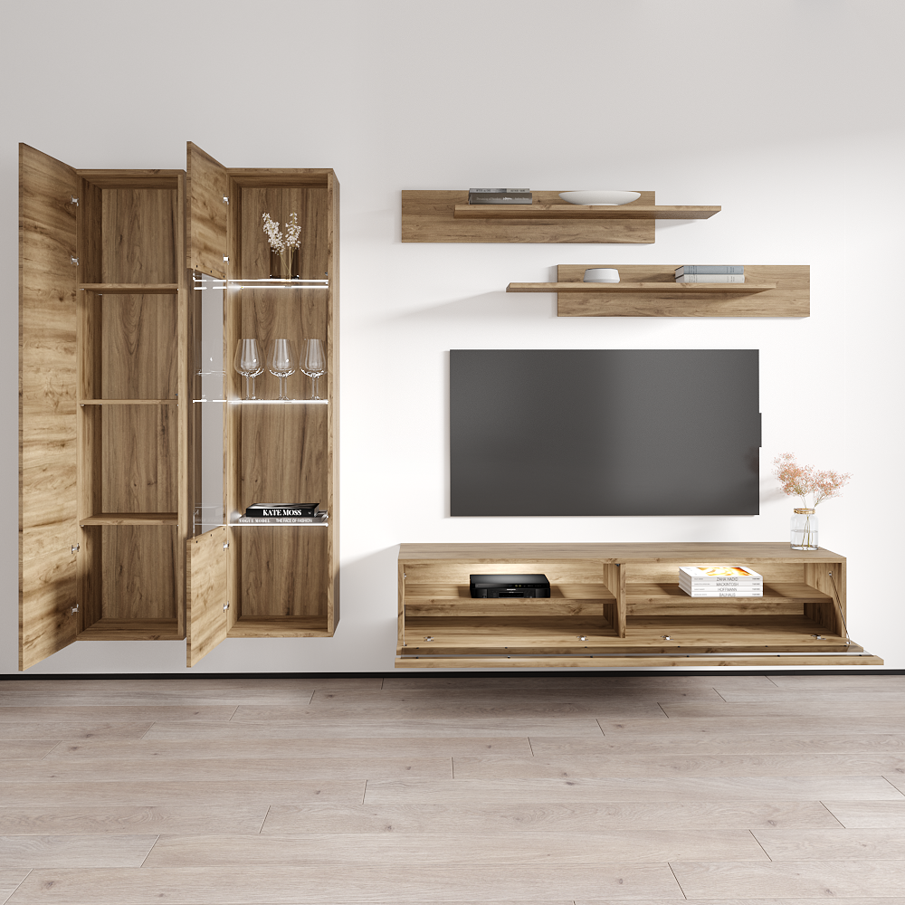 Fly A 35TV Floating Entertainment Center - Meble Furniture