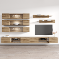 Fly J 33TV Floating Entertainment Center, Oak, photo 11 of 15
