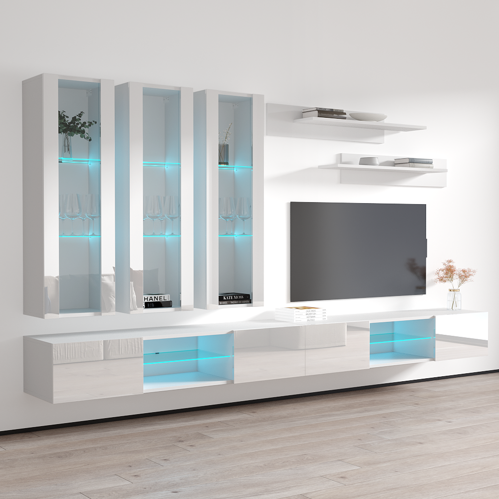 Fly E 33TV Floating Entertainment Center - Meble Furniture