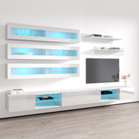 Fly J 33TV Floating Entertainment Center, White, photo 7 of 14