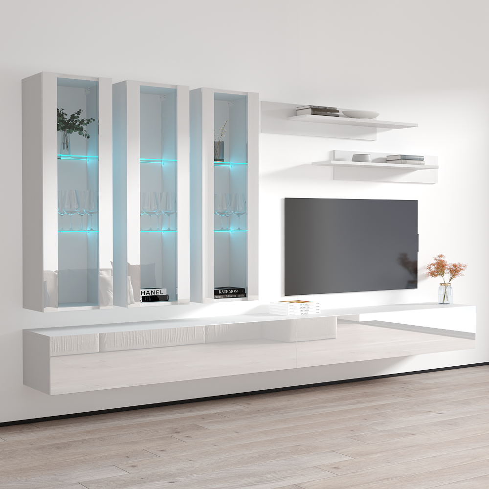 Fly E 30TV Floating Entertainment Center - Meble Furniture