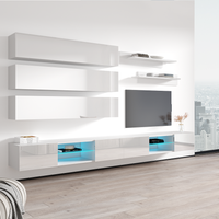 Fly J 33TV Floating Entertainment Center, White, photo 3 of 14
