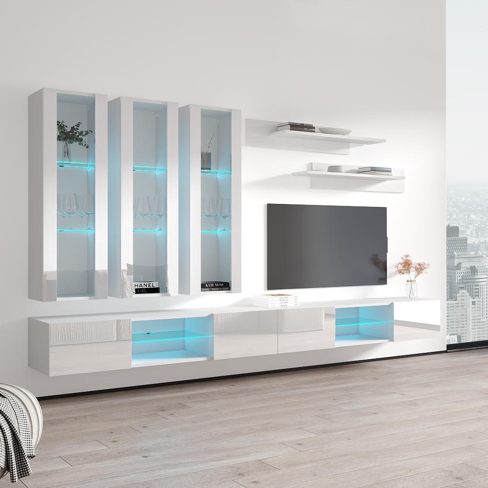 Fly E 33TV Floating Entertainment Center - Meble Furniture