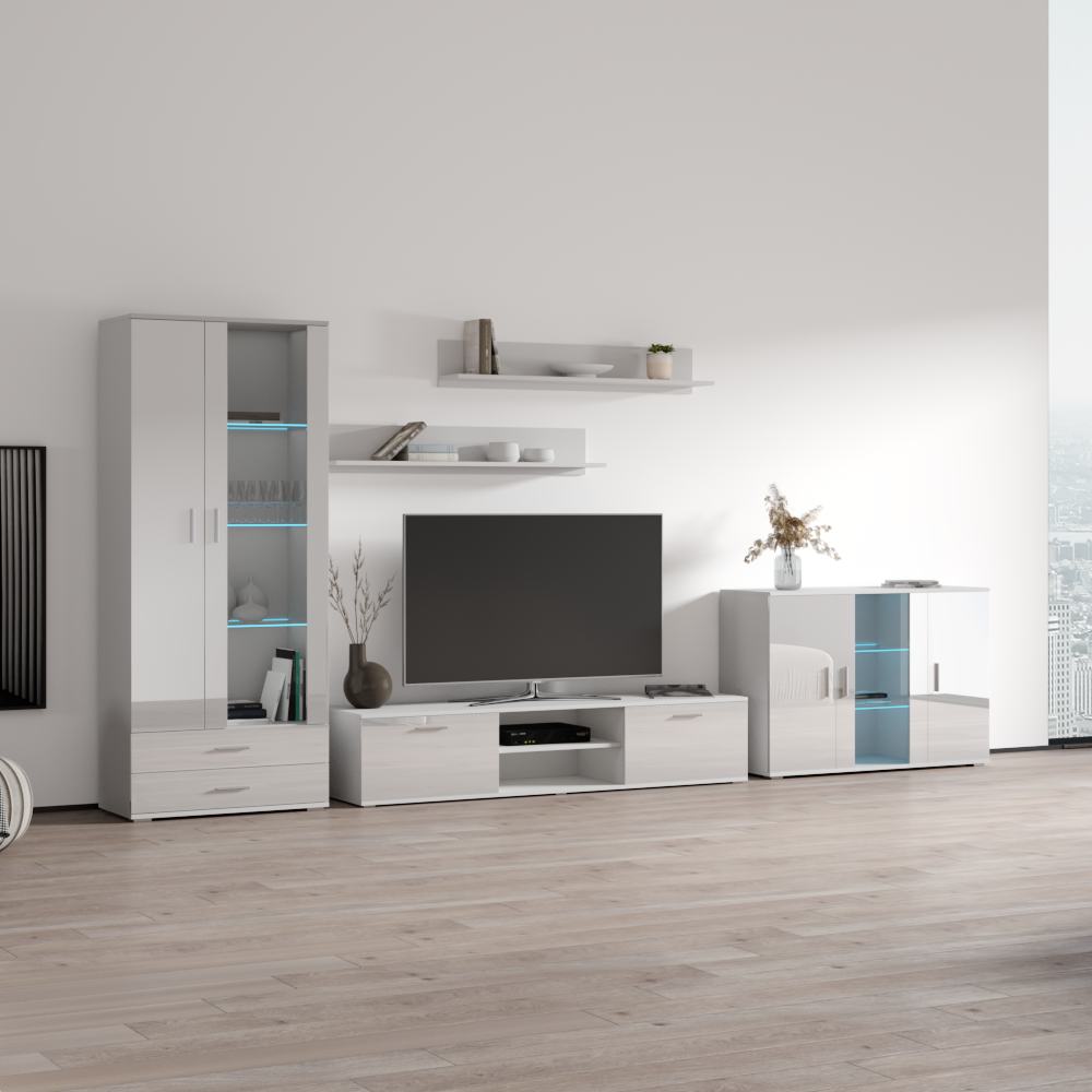 Soho 9 Entertainment Center, White, photo 4 of 5