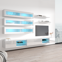 Fly J 33TV Floating Entertainment Center, White, photo 8 of 14