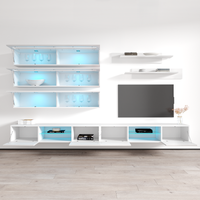Fly J 33TV Floating Entertainment Center, White, photo 9 of 14