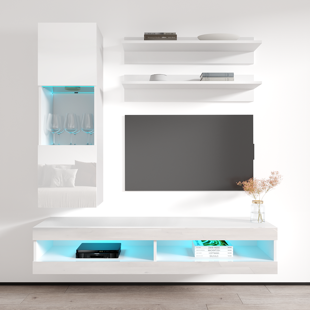 Fly H 34TV Floating Entertainment Center - Meble Furniture
