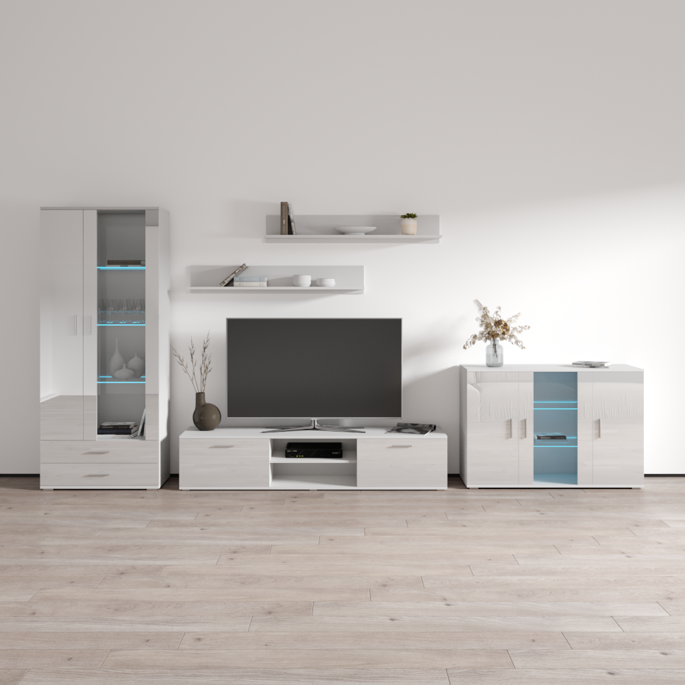 Soho 9 Entertainment Center, White, photo 1 of 5